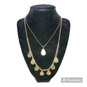 Melrose and Market Double Layered Gold Charm Necklace